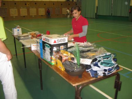 préparation de la tombola